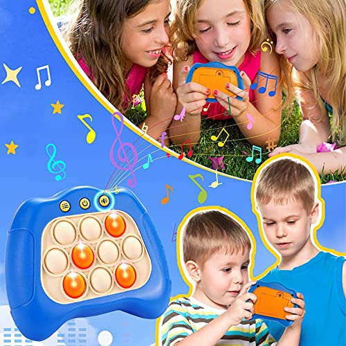Quick Push Burbujas Juego Consola,Botón Puzzle Pop Light Up Juego,descompresión Avance Rompecabezas máquina de Juego,Sensory Fidget Juguetes para el Autismo,Juego de coordinación Mano-Ojo
