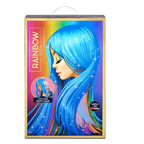 Rainbow High Peluca de 45.72 cm, Suave, con Pelo Muy Largo para Juegos de rol, Accesorios Glamorosos para Niñas, Color Arcoíris