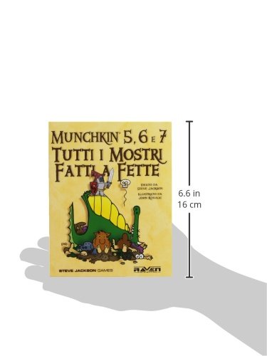 Raven Munchkin 5, 6 e 7 Tutti I Mostri Fatti a Fette - Expansión para Munchkin (Contenido en Italiano)