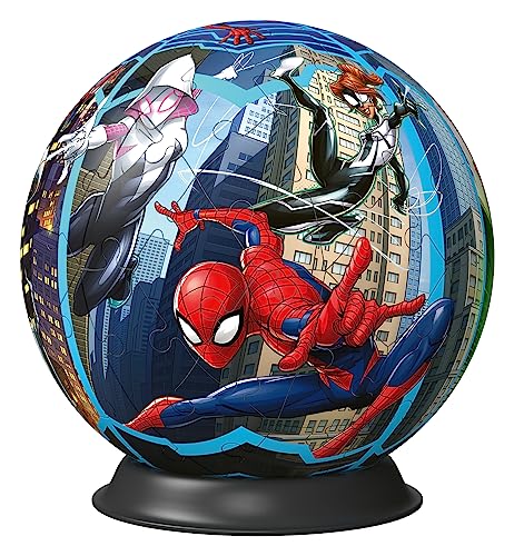 Ravensburger - 3D Puzzle Spider-Man, Puzzle Ball, 72 Piezas, 6+ Años