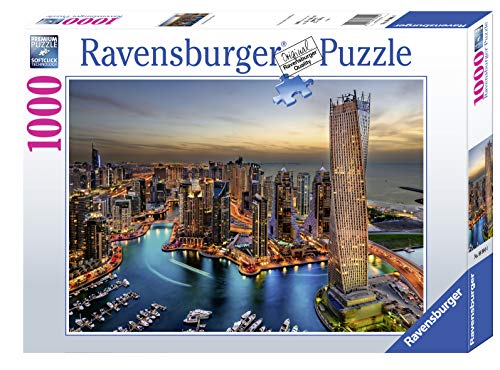 Ravensburger - Puzzle 1000 Piezas, Dubai Marina por la Noche, Colección Fotos y Paisajes, Puzzle para Adultos, Rompecabezas Ravensburger [Exclusivo en Amazon]