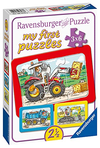 Ravensburger Puzzle 3x6 mezzi lavoro - Juguetes Juegos de Sociedad y Puzzles