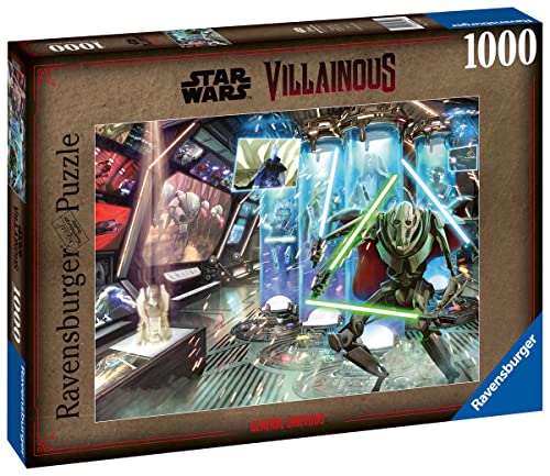 Ravensburger - Puzzle Villainous: General Grievous, Colección Star Wars Villainous, 1000 Piezas, Puzzle Adultos