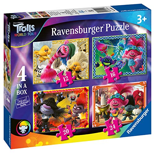 Ravensburger Trolls 2 World Tour Puzzle 4 in a Box, Color (05059)
