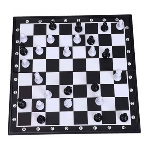 Regalos de ajedrez magnético profesional juego de ajedrez tablero de ajedrez de plástico de lujo con piezas de ajedrez y ranuras de almacenamiento para adultos juego de aj