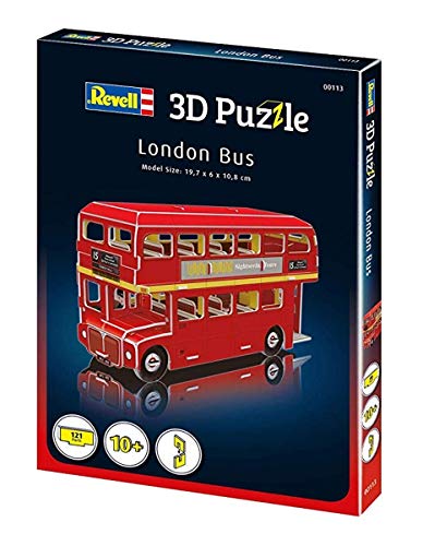 Revell 00113 London Bus 3D Puzzle, Multicolor