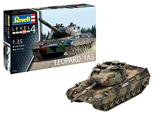 Revell 03320 Leopard 1A5 Escala 1:35 sin Construir/sin Pintar Kit de Modelo de plástico