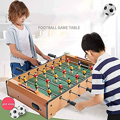 ROLTIN Futbolín Futbolín para niños, minijuego de Mesa de fútbol de Madera portátil, futbolín Arcade para Familia y Sala de Juegos