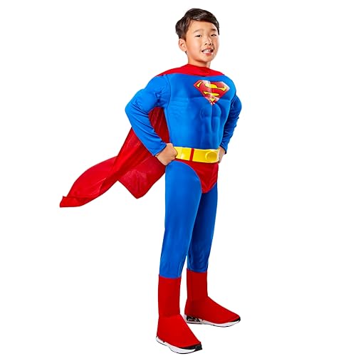 Rubbies - Disfraz de Superman para niño, talla M (5-7 años) (882626M)