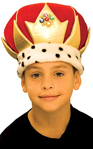Rubie's 49557NS King's Royal Crown oficial para juegos de rol de Natividad, talla única