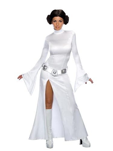 Rubies 888610 Disfraz de princesa Leia para adulto, Color Blanco, Talla XS