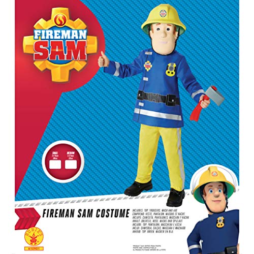 Rubie's - Disfraz infantil con diseño Fireman Sam, talla M (I-610901M)
