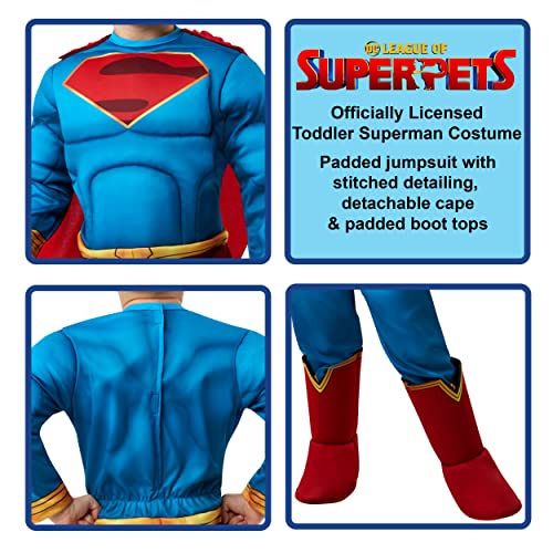 Rubies , Disfraz Superman DCP Preschool Niños, Multicolor, S