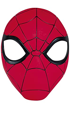 Rubies Máscara Spiderman Shallow para niños y niñas, Oficial de las películas de Spiderman, máscara hecha en plástico con ajuste en velcro, ideal para halloween, navidad, carnaval y cumpleaños.