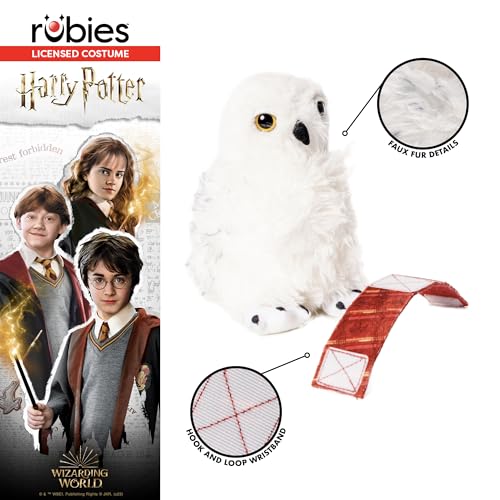 Rubies Peluche Hedwig Oficial Harry Potter, Accesorio y complemento para disfraz para Halloween, Carnaval, Navidad y cumpleaños