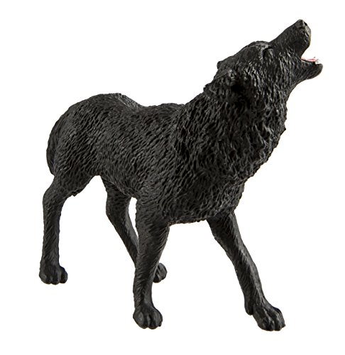 Safari Ltd. North American Wildlife Lobo negro Figura de juguete para niños y niñas - A partir de 3 años