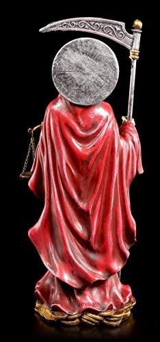 Santa Muerte Figura Rojo - Dona Sebastiana - Reaper Segador Mujer
