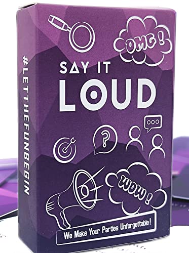 Say it Loud - Compartir Historias de Vida para Adultos, Juego de Cartas Estudiantes Fiesta de cumpleaños Compartir Historias con Amigos