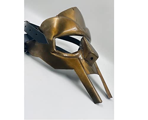 SCA Medieval MF Doom Máscara en acabado antiguo, Dr Doom máscara Réplica