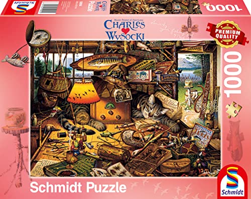 Schmidt Spiele 59994 Charles Wysocki, MAX in den Adirondacks Mountains, puzle de 1000 Piezas