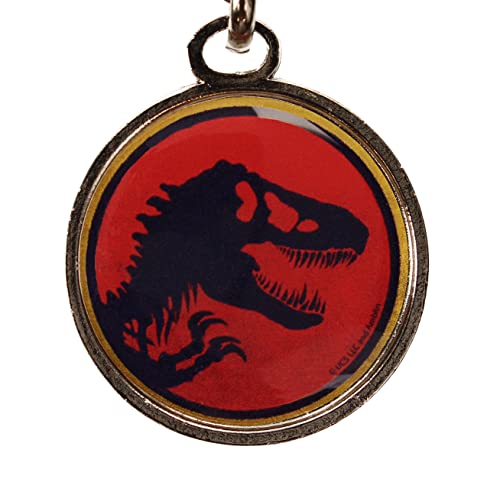 SD toys- Llavero Redondo Logo Jurassic Park, Color Black (Carat SDTUNI25367)