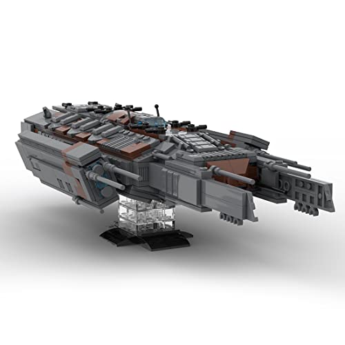Seizefun Sci-fi nave espacial Asuran Battleship modelo de ladrillo, fanáticos ciencia ficción lucha espacio guerra militar acorazado colección construcción juguetes compatibles con Lego (1,003piezas)