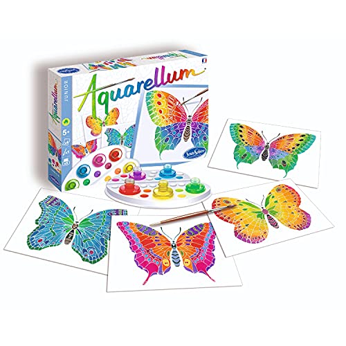 Sentosphere 3900661 - Aquarellum Mariposas Junior Colorear Dibujos para Colorear Juego de 4
