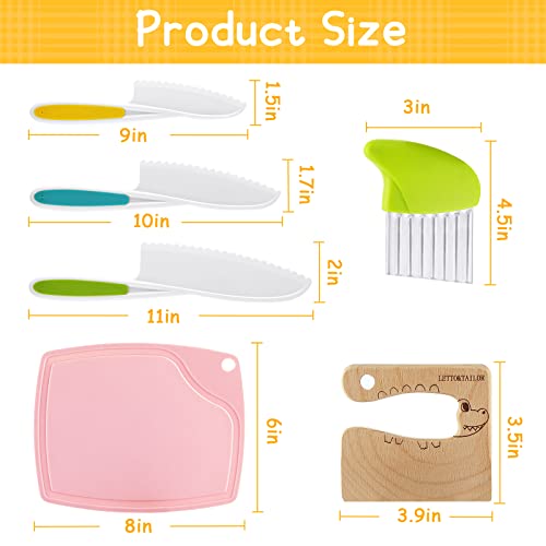 Set de cuchillos de cocina para niños de 24 piezas, que incluye cuchillos de cocina para niños, moldes para cortar verduras