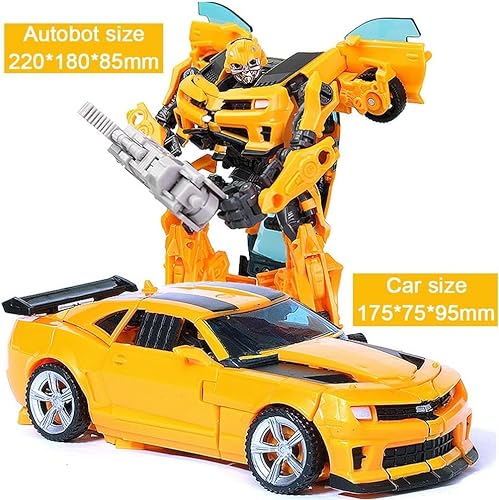 Shamoparty Transformers Toys Bumblebee, Sky Warrior, Wire Rope Warrior, juguete de transformación hecho a mano, modelo de robot King Kong para adultos y niños, regalos para niños, MX019-B