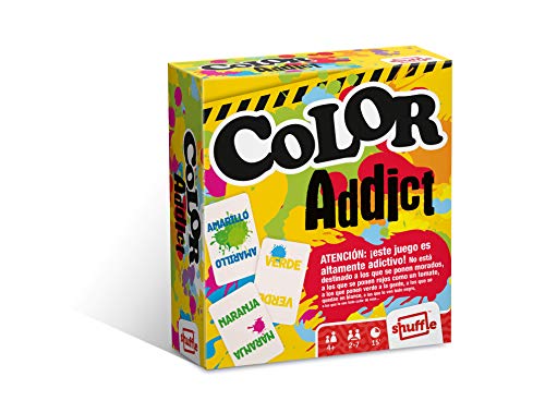 Shuffle Color Addict Cartamundi Juego de Cartas, Multicolor (Caftamundi 108469992)