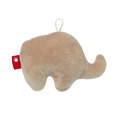 SIGIKID Sonajero RedStars con forma de elefante para bebé con sonajero: agarrar, descubrir, jugar, para bebés desde el nacimiento, ref. 42951, beige-gris, 13 cm