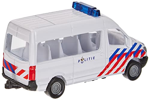 Siku 0806003 Transporte Policía Países Bajos Metal Plastico Blanco/Azul Remolque Coche de Juguete para niños