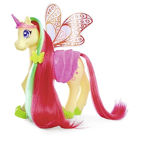 Simba- Sweet Pony Fairies - Poni para Adultos y Potros, con Clip en Roca, alas, 5 Accesorios, 22 cm, Caballos de Juego a Partir de 3 años (105940142)