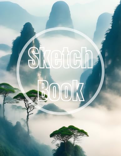 Sketch book Mist among the mountains: Premium Mist among the mountains design cover page Sketchbook Blank Paper Pad 8.5" x 11" - 120 Pages Blank ... Unlined Journal Soft Cover sketchbooks