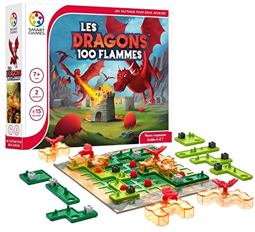 SmartGames Los Dragons 100 Llamas Gobierna el Reino – Juego de Estrategia – Juego de Estrategia para 2 jugadores – De 7 años