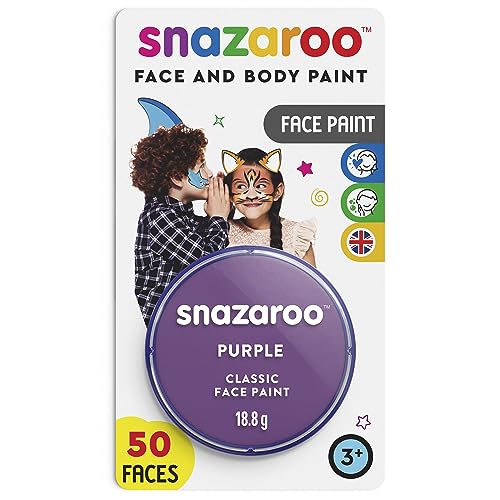 Snazaroo Face Paint 18ml-Purple (Maquillaje/Pintura de Cara)