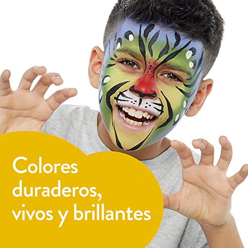 Snazaroo - Pintura facial y corporal, 18 ml, color naranja oscuro, profesional a base de agua, pastilla de aquacolor individual para adultos, niños y efectos especiales