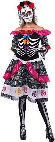 Spooktacular Creations Día de la Mujer Los muertos Disfraz españoles Juego para Halloween Lady Dress Up Party, Dia Los Muertos (grande)