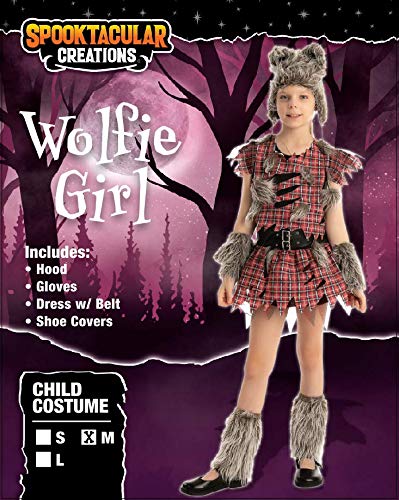 Spooktacular Creations Disfraz de Lobo Halloween para Niñas Cosplay hombre Lobo (Toddler(3-4 yrs))