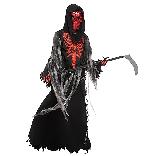 Spooktacular Creations Disfraz de parador de cráneo rojo para Halloween Pequeña (5-7 años)