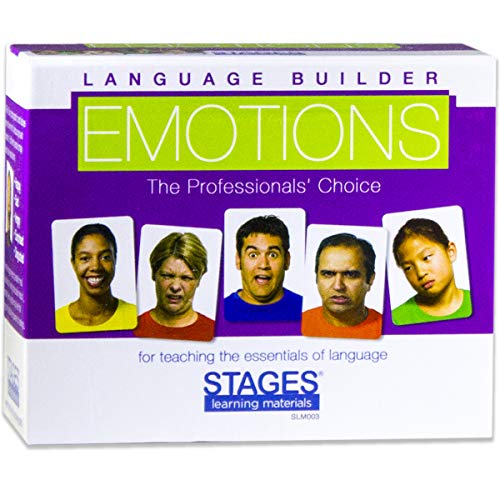 Stages Learning Materiales Idioma Constructor Emoción Picture Card Expresiones, Conversación, y Situación Tarjetas de Educación Autismo, Terapia ABA