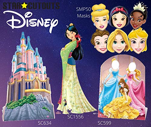 Star Cutouts Ltd Princess Castle - Corte de cartón, Multicolor, 175 x 100 x 175 cm