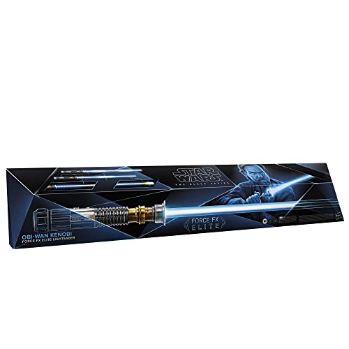 Star Wars Hasbro F4372 The Black Series - OBI-WAN Kenobi - Sable de luz Force FX Elite con Luces LED avanzadas y Sonidos - Artículo de colección