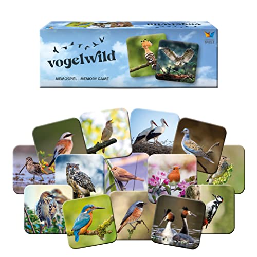 Starnberger Spiele - Vogelwild - Juego de Notas para Adultos y niños a Partir de 6 años - Regalo para Amantes de Las Aves y la Naturaleza.
