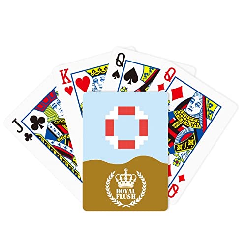 Summer Sail Life Pixel Royal Flush Poker Juego de cartas