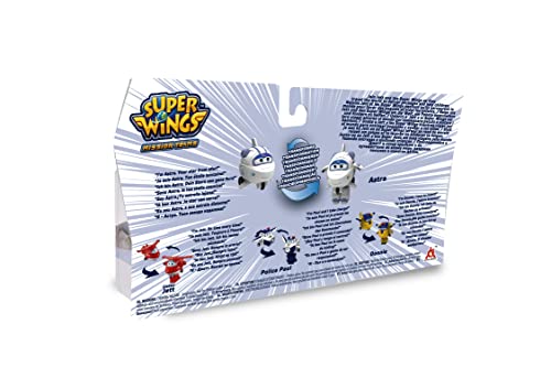 Super Wings EU720040H Jett Paul Astra Donnie Tranform-a- Bots 4 Pack Transforming Gifts Toys for 3+ Years Old Boys Girls, Mixed, 2'