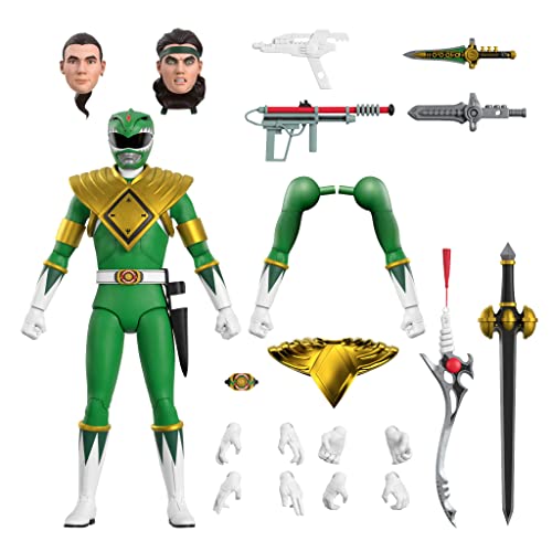 SUPER7 Figura Mighty Morphin Power Rangers Ultimates Green Ranger 18 cm