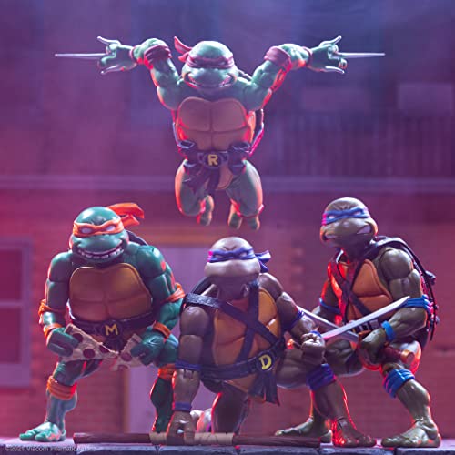 SUPER7 Super 7 Leonardo - Figura de acción de Las Tortugas Ninja Mutantes Adolescentes (18 cm)