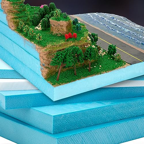 Tablero de espuma para modelado de edificios, montañas de base de diorama de espuma, para micro paisaje hecho, roca, montaña, escena de arquitectura, etc