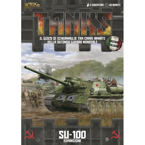 Tanks: Soviet SU-100 Tank Expansión (plástico) - Escalera 1/100 (1 carro + tarjetas)